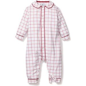 Petite Plume Red and White Checkered Baby Romper